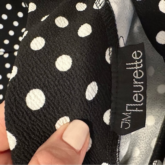 JM Fluerette Black & White Polka Dot Skirt - Picture 6 of 8